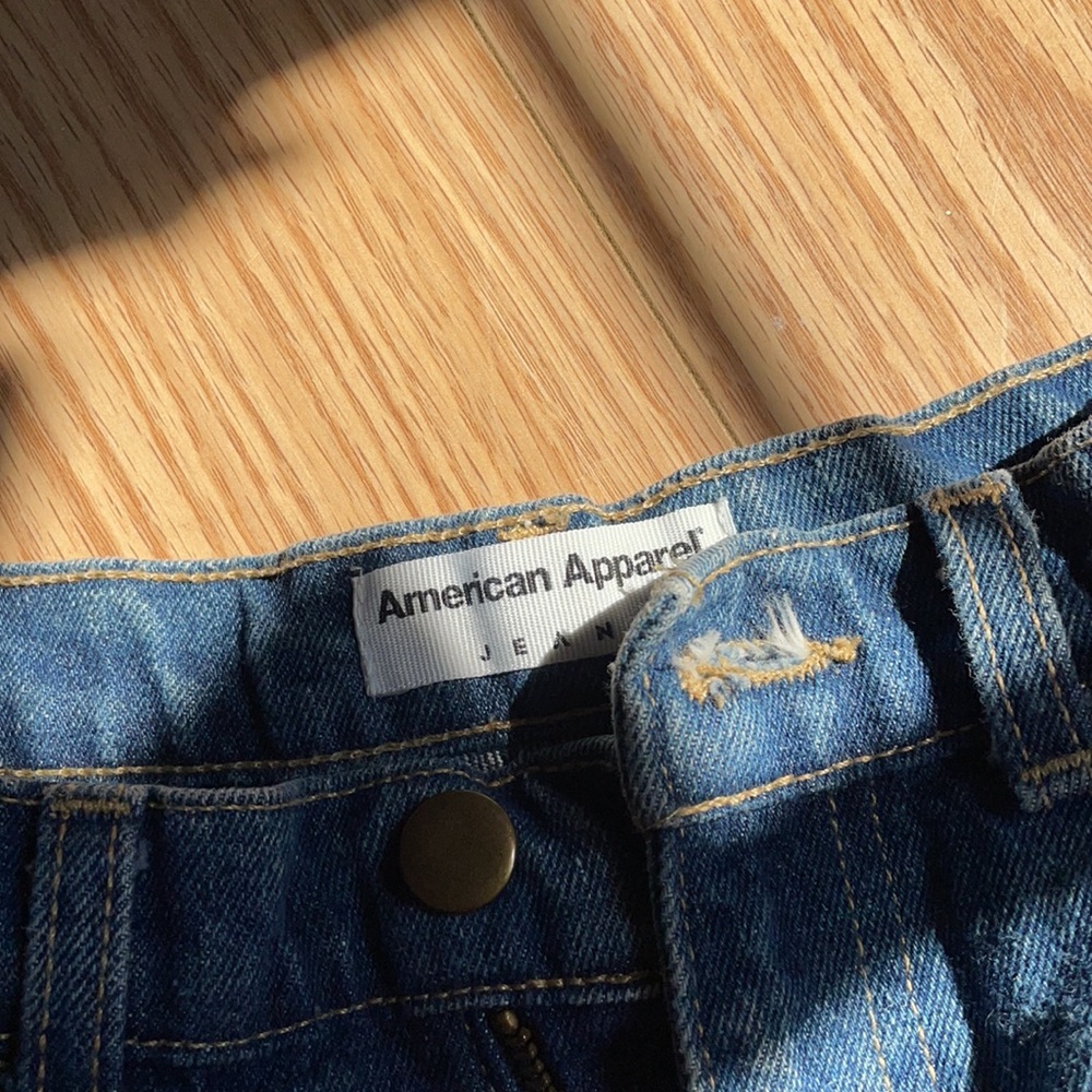 *2 for 50* AMERICAN APPAREL OG DENIM SHORTS 27 - Picture 4 of 4